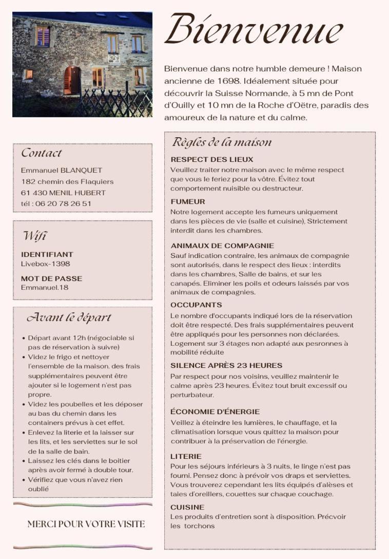 Gite De Campagne Tres Calme Ménil-Hubert-sur-Orne Екстериор снимка